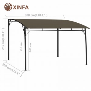 Bargon de pique-nique barbecue en métal extérieur BBQ Utiliser l\'activité de la fête à l\'extérieur du gazebo